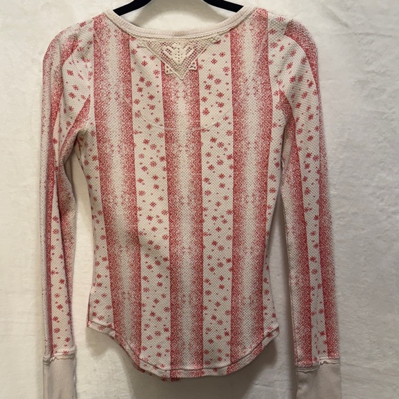 We The Free Red and Cream Striped Top - Picture 4 of 6